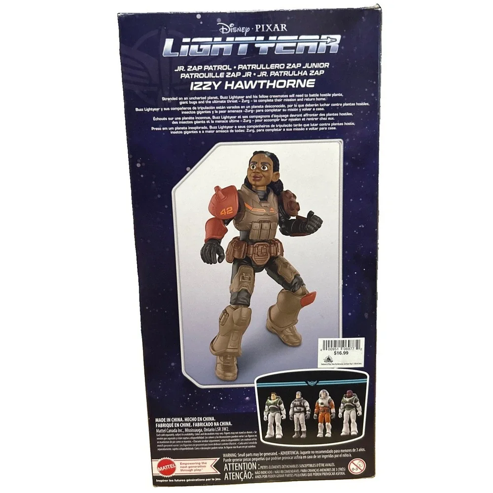 Disney Pixar 2021 Mattel Lightyear Izzy Hawthorne   Figure 12' Sealed